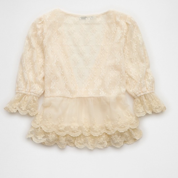 AE Ruffled Tie-Front Blouse - Picture 5 of 5